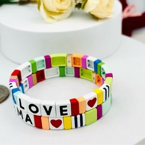 ROXANNE ASSOULIN SET OF TWO LOVE MAMA BRACELET DUO